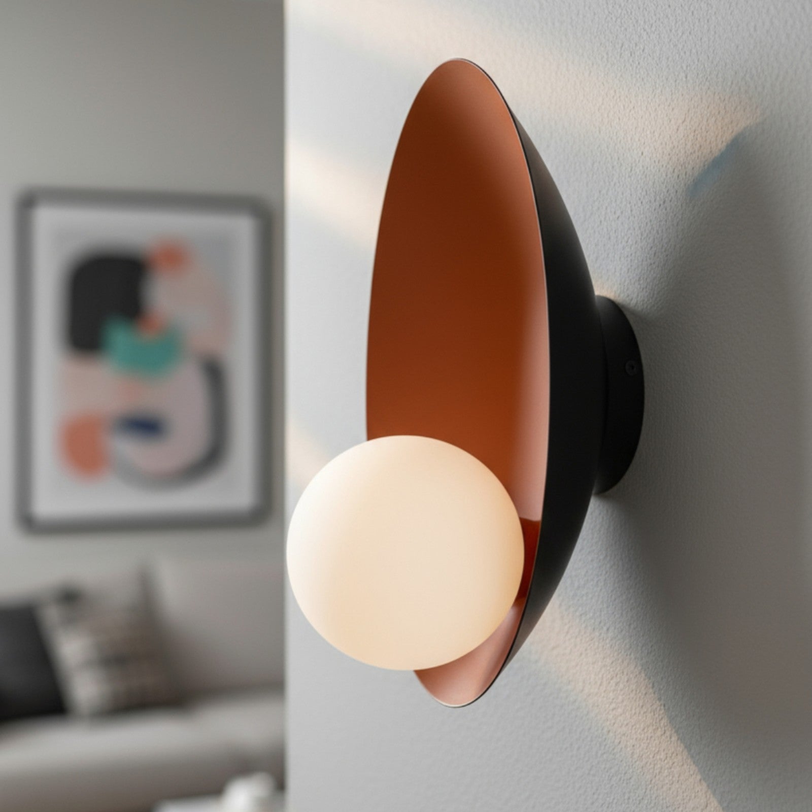 Wandleuchte Innen aus Metall, Wandlampe